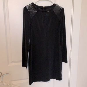 Express-mesh, deep v dress - S